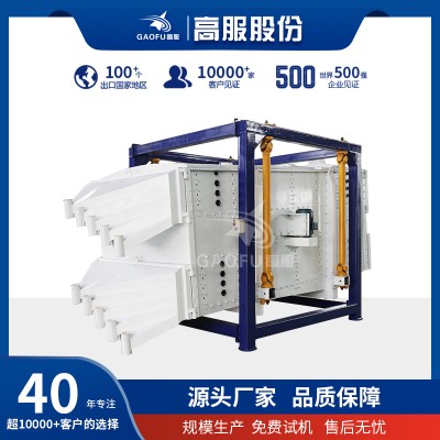 高服矿用高频脱水筛振动直线筛煤泥回收尾矿干排筛分设备生产厂家