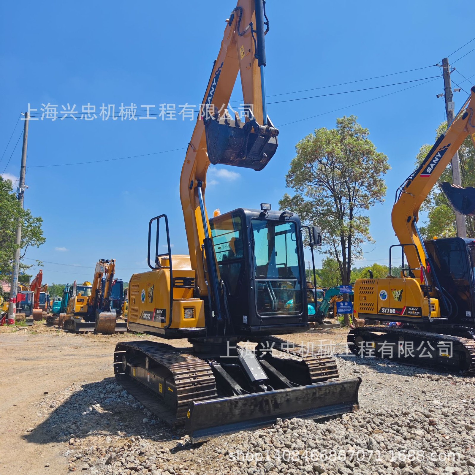 急售二手挖掘机 原版二手SANY75C挖掘机 土方挖机 二手钩机现货图2