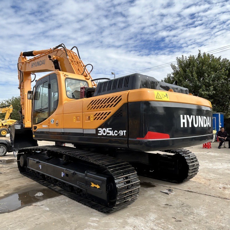 常年外贸 旧九成新现代305LC-9T钩机原装挖掘机转让21吨挖机图1