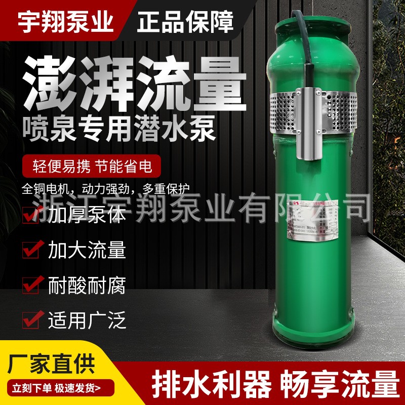 QSP(F)景观喷泉泵铸铁三相大流量潜水泵高扬程音乐喷泉泵 厂家批发图2